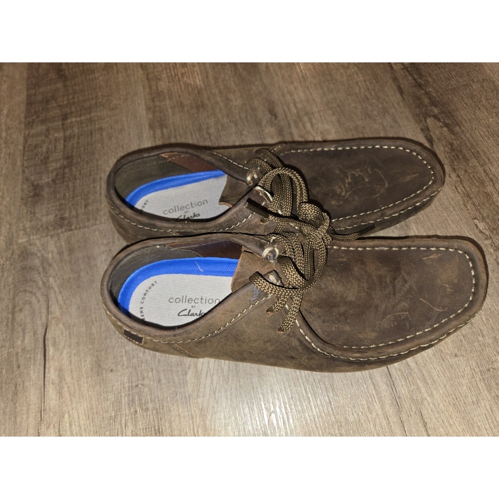 Size 9.5-‎ Clarks Shacre II Run Moc Slip-On Beeswax Leather